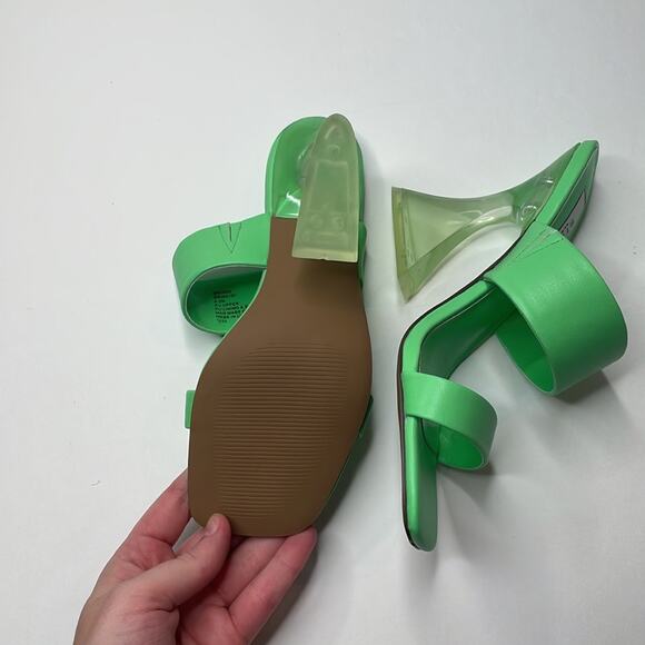 NWT Steven New York brinne lucite strappy sandal in green size 6.5 - Picture 8 of 13